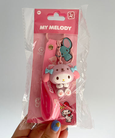 Sanrio Hello Kitty and Friends Animal Series Keychain with Hand Strap - My Melody Sanrio